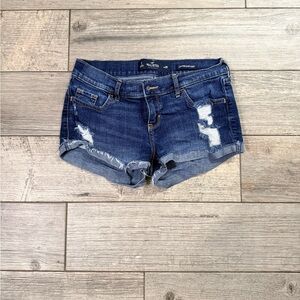 Hollister Low Rise Distressed Jean Shorts